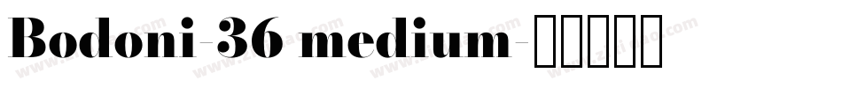 Bodoni-36 medium字体转换